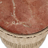 Brixby Outdoor End Table, Desert Marble by Four Hands