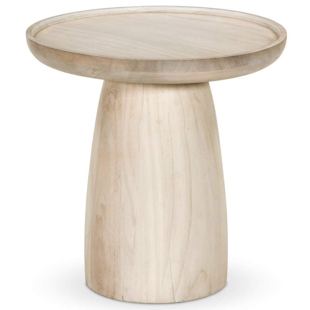 Evara End Table, Natural White by Four hands