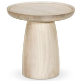 Evara End Table, Natural White by Four hands