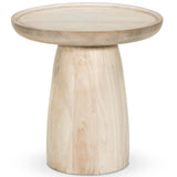 Evara End Table, Natural White by Four hands