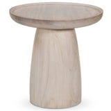 Evara End Table, Natural White by Four hands