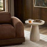 Evara End Table, Natural White by Four hands