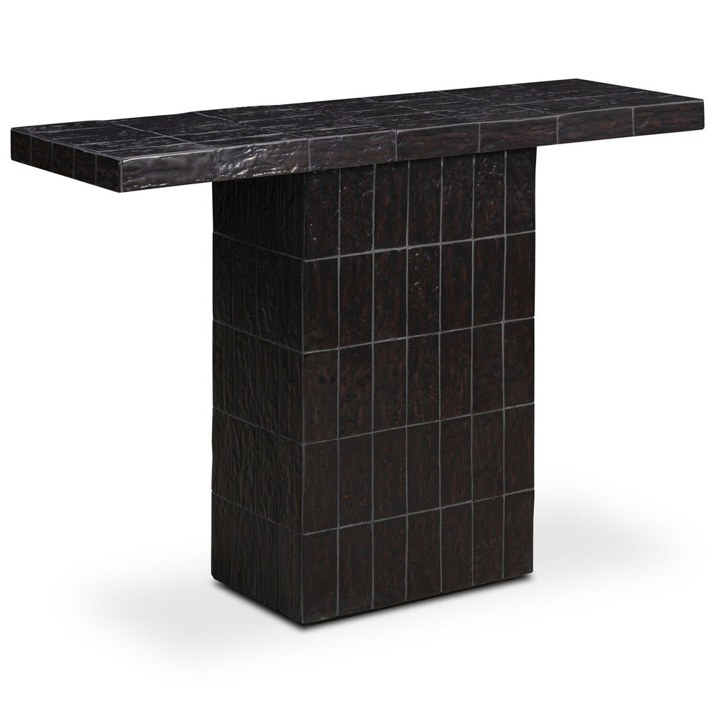 Tanik Console Table, Brown Tile by Four Hands