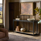 Thalen Console Table, Rough Iron by Four Hands