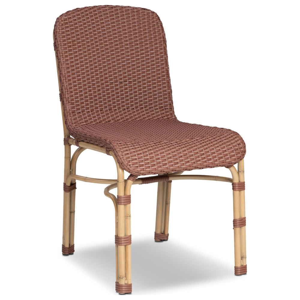 Marita Outdoor Dining Chair, Maroon Flat Weave by Four Hands — PRM_1