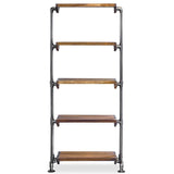 Rhordyn Etagere, Aged Gunmetal-Furniture - Storage-High Fashion Home
