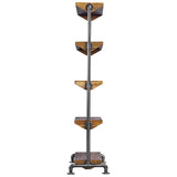 Rhordyn Etagere, Aged Gunmetal-Furniture - Storage-High Fashion Home