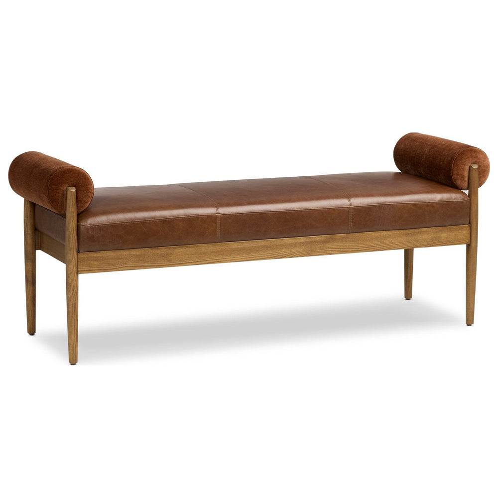 Jazelle Accent Bench, Havana Brown by Four Hands — PRM_1