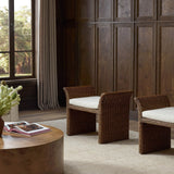 Fiora Accent Stool, Lynchart Sand by Four Hands