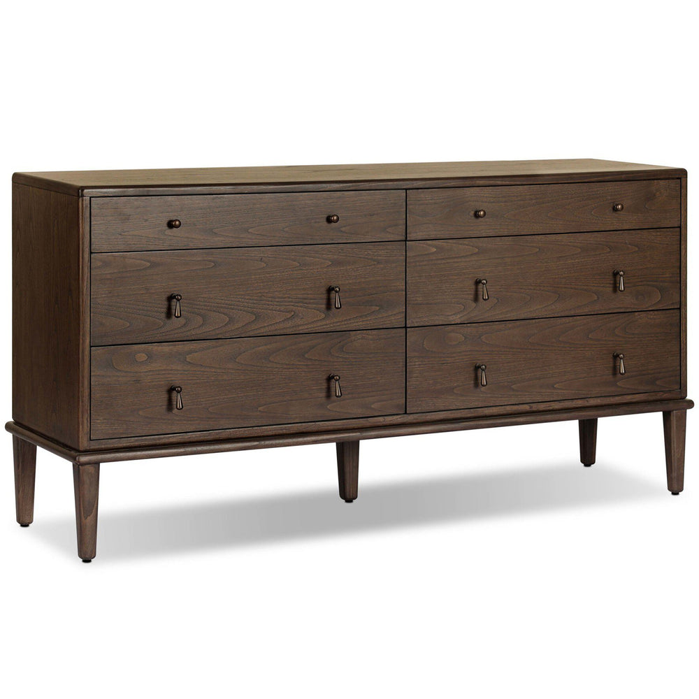 Zaria 6 Drawer Dresser, Dark Brown by Four Hands