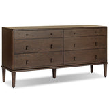 Zaria 6 Drawer Dresser, Dark Brown by Four Hands