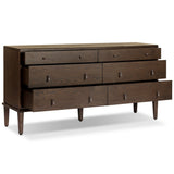 Zaria 6 Drawer Dresser, Dark Brown by Four Hands