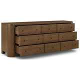 Akumi 9 Drawer Dresser, Umber Oak Thin Veneer by Four Hands — OPN_1