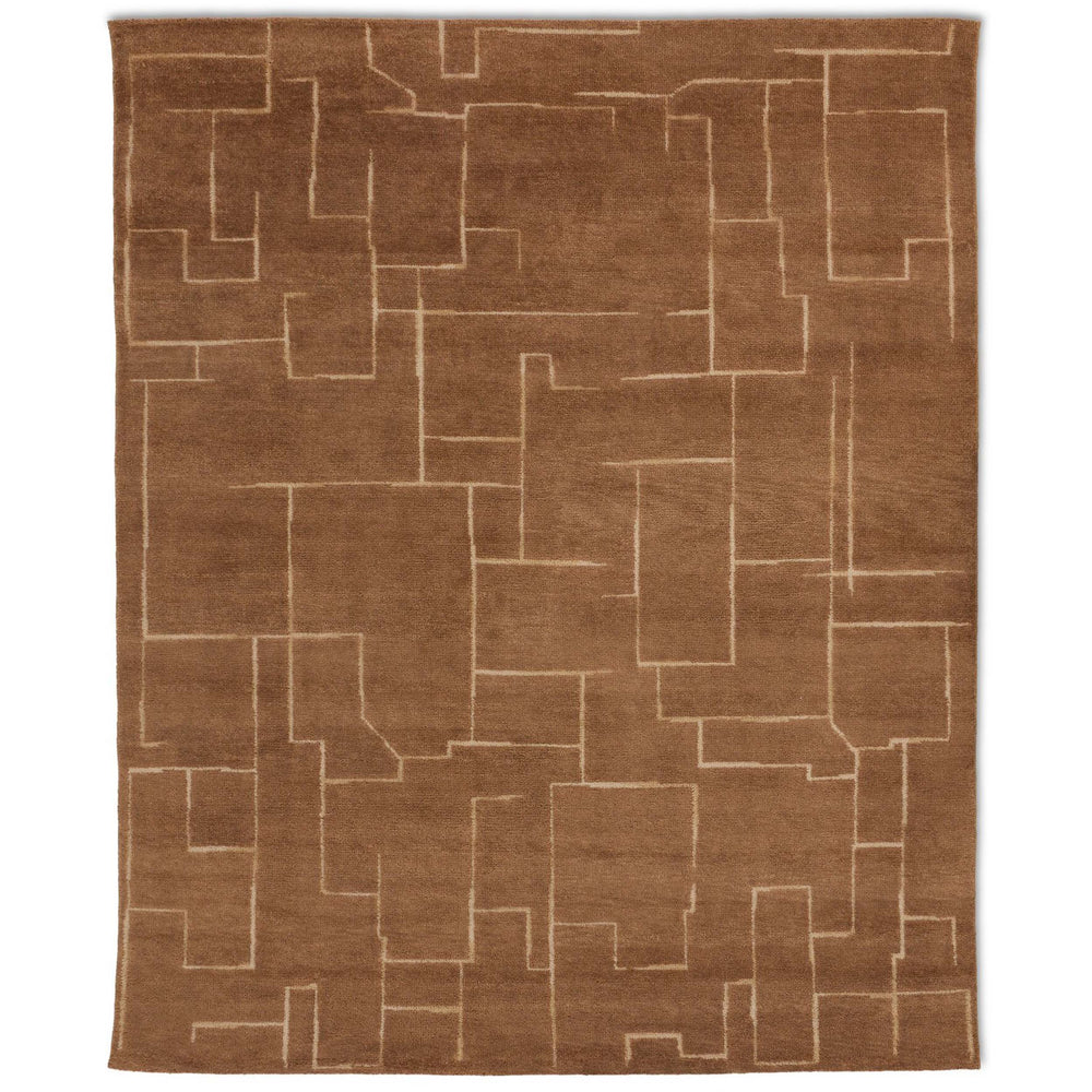 Milano Hand-Knotted Rug, Saddle  by Four Hands