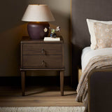 Zaria Nightstand, Dark Brown by Four Hands