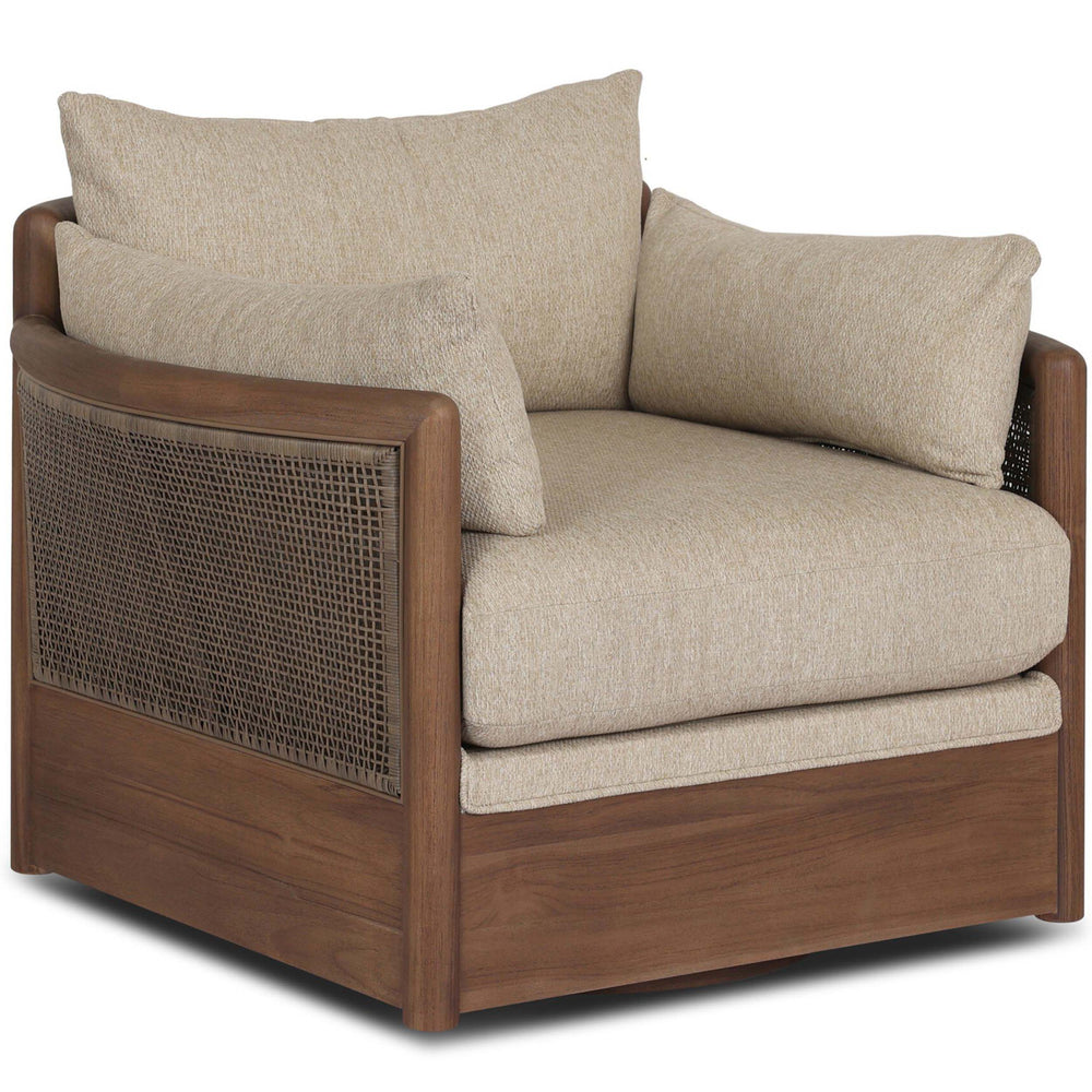 Barbosa Outdoor Swivel Chair, Concha Beige by Four Hands