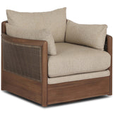 Barbosa Outdoor Swivel Chair, Concha Beige by Four Hands