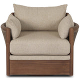 Barbosa Outdoor Swivel Chair, Concha Beige by Four Hands