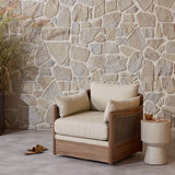 Barbosa Outdoor Swivel Chair, Concha Beige by Four Hands