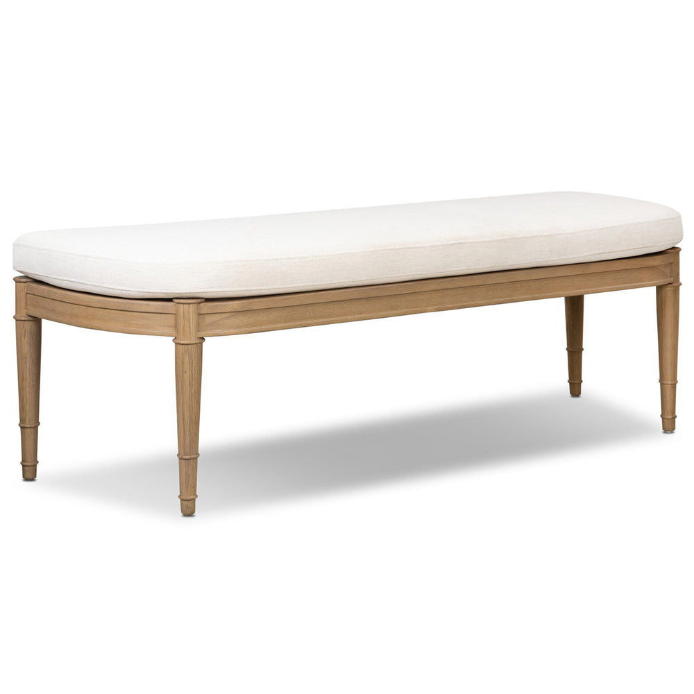 Moya Accent Bench, Nomad Snow by Four Hands