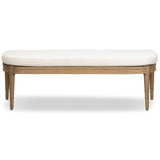 Moya Accent Bench, Nomad Snow by Four Hands
