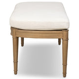 Moya Accent Bench, Nomad Snow by Four Hands