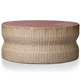 Brixby Outdoor Coffee Table, Desert Marble