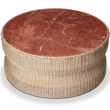 Brixby Outdoor Coffee Table, Desert Marble