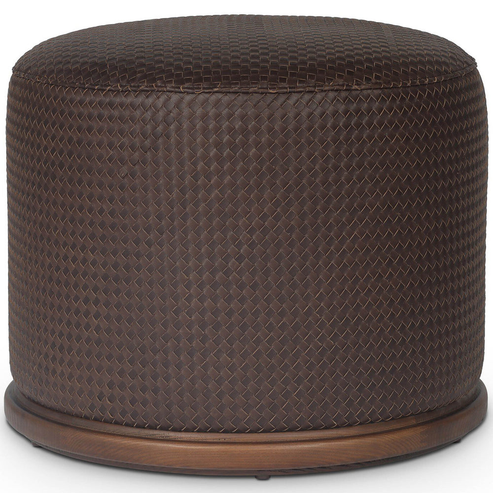 Montello Leather Ottoman, Lorento Cigar by Four Hands