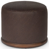 Montello Leather Ottoman, Lorento Cigar by Four Hands