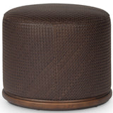 Montello Leather Ottoman, Lorento Cigar by Four Hands
