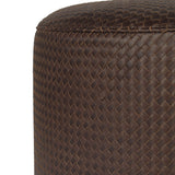 Montello Leather Ottoman, Lorento Cigar by Four Hands