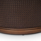 Montello Leather Ottoman, Lorento Cigar by Four Hands