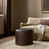 Montello Leather Ottoman, Lorento Cigar by Four Hands