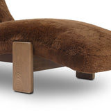 Rivas Chaise, Ochre Shearling by Four Hands