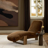 Rivas Chaise, Ochre Shearling by Four Hands