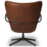 Willow Leather Swivel Chair, Dulane Mahogany by Four Hands — BCK_1
