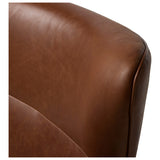 Willow Leather Swivel Chair, Dulane Mahogany by Four Hands — DET_1