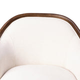 Tibby Swivel Chair, Laughlin Bone by Four Hands