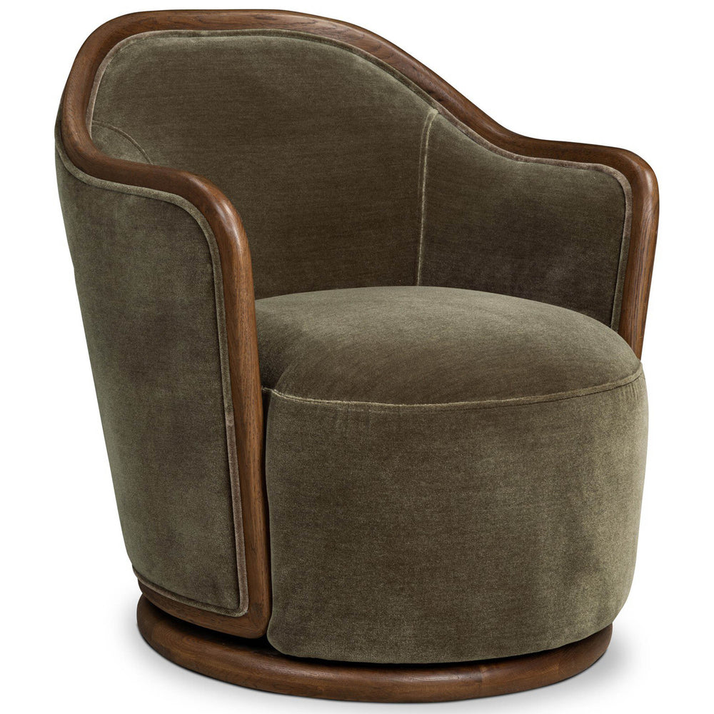 Tibby Swivel Chair, Monte Olive by Four Hands