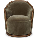 Tibby Swivel Chair, Monte Olive by Four Hands