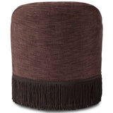 Aurora Fringe Swivel Chair, Laughlin Plum by Four Hands