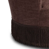 Aurora Fringe Swivel Chair, Laughlin Plum by Four Hands