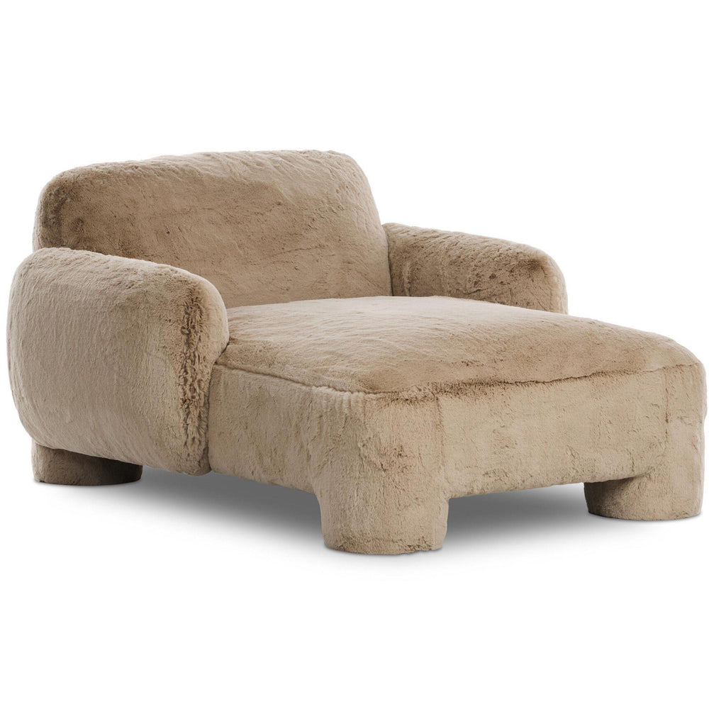 Mingh Chaise, Boden Pewter by Four Hands