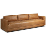 Kiera 105" Leather Sofa, Palermo Cognac by Four Hands