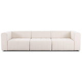Langham Power Recliner 3 Piece Sectional, Nomad Snow by Four Hands