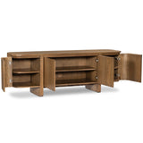 Elle 4 Door Media Console, Tawny Oak by Four Hands