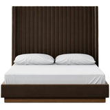 Montgomery Bed w/ High Headboard , Surrey Mink by Four Hands