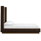 Montgomery Bed w/ High Headboard , Surrey Mink by Four Hands