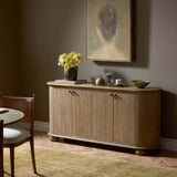 Makai 4 Door Sideboard, Light Wash by Amber Lewis x Four Hands
